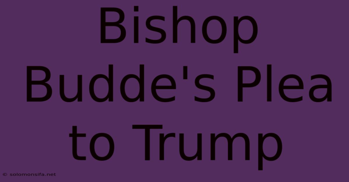 Bishop Budde's Plea To Trump