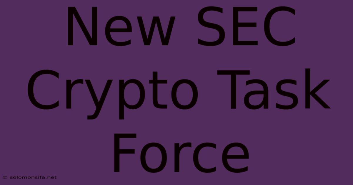 New SEC Crypto Task Force